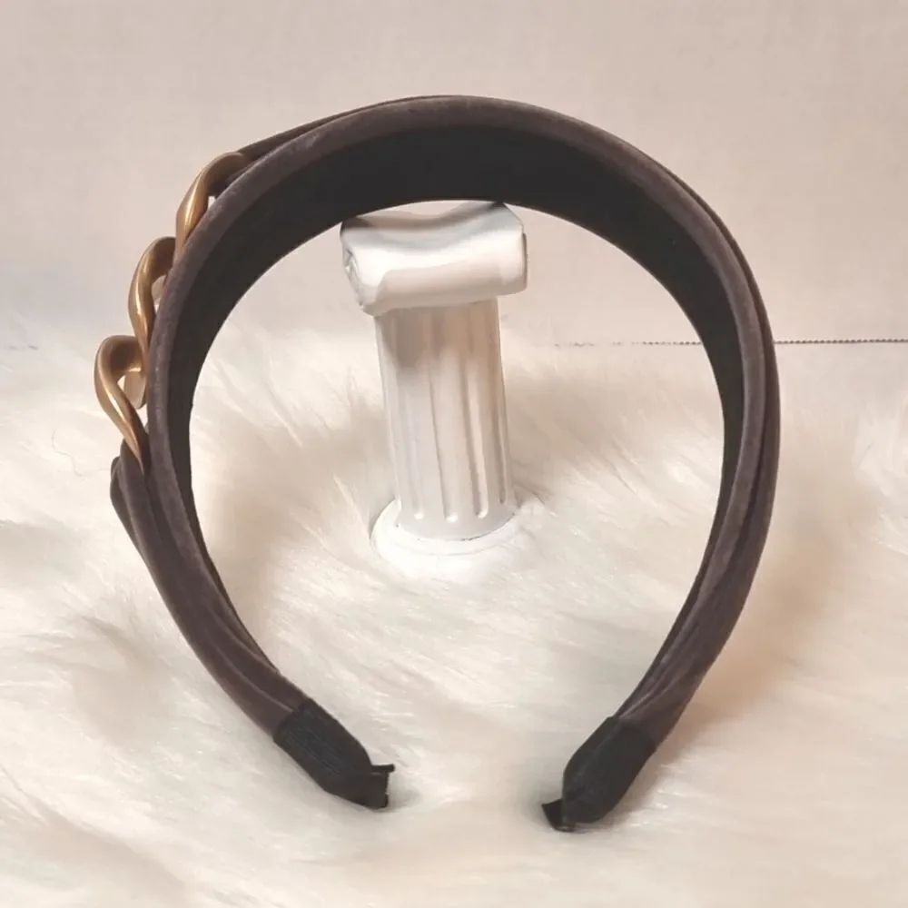 New VELVET GOLD CHAIN LINK HEADBAND